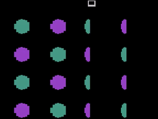 Meltdown title screen for Atari 2600